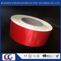 Fita de material reflexivo vermelho sólido publicidade grau na fábrica de China